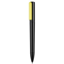 Kugelschreiber SPLIT-schwarz/neon-yellow