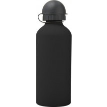 Trinkflasche Cap aus Aluminium (600 ml) - Schwarz