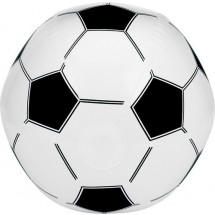 Wasserball im Fußballdesign - Weiß