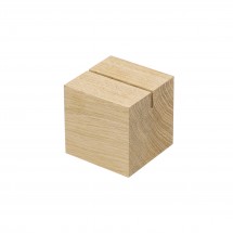 Holzmenükartenhalter "Cube", natur