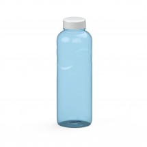 Trinkflasche Carve "Refresh" Colour 1,0 l, transparent-blau/weiß