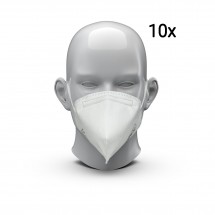 Atemschutzmaske "CareOne" FFP2 NR D, 10er Set, weiß