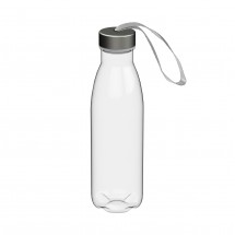 Trinkflasche Colare "Pure" klar-transparent 1,0 l, transparent/silber