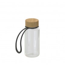 Trinkflasche Natural klar-transparent inkl. Strap 0,4 l - transparent