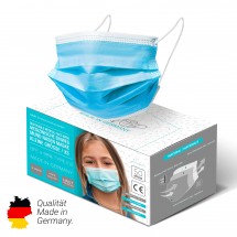 Medizinische Kinder-Gesichtsmaske "OP", 50er Set, blau