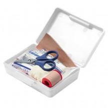 Notfall-Set Box, klein, weiß