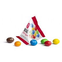 M&M's Peanuts im Mini Tetraeder | 10 g | Standard-Folie transparent | 1-farbig