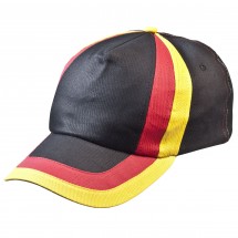 Cap Stripes Deutschland, schwarz/rot/gelb