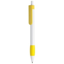 Kugelschreiber DIVA - weiss/zitronen-gelb