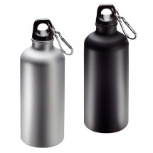 Aluminiumflasche "Sporty" 0,6 l matt, silber