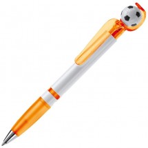 Fan Kugelschreiber mit Fußball - Orange