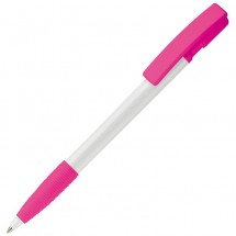 Kugelschreiber Nash Hardcolour - Weiss / Rosé