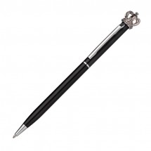 Kugelschreiber mit Krone - schwarz