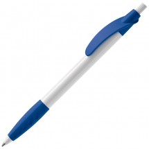 Kugelschreiber Cosmo Grip HC - White / Royal blue