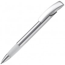 Kugelschreiber Zorro Silver - Silber / Weiss