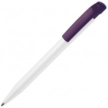 Kugelschreiber S45 Hardcolour - Weiss / Purple