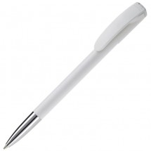 Kugelschreiber Deniro Metal Tip Hardcolour - Weiss / Weiss
