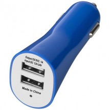 Pole Doppel-USB-Autoadapter - royalblau