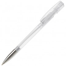 Kugelschreiber Nash Transparent - Transparent Weiss