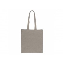 Einkaufstasche aus recycelter Baumwolle 38x42x10cm, Hellgrau