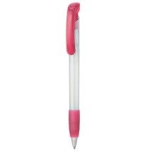 Kugelschreiber SOFT CLEAR FROZEN-frost-weiss TR/FR/magenta-pink TR/FR