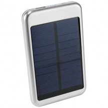 4000 mAh Bask Solar-Powerbank - silber