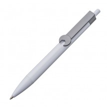 Kugelschreiber mit Clip Herz etc. - grau