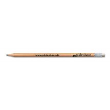 STAEDTLER runder Bleistift mit Radiertip natur - natur