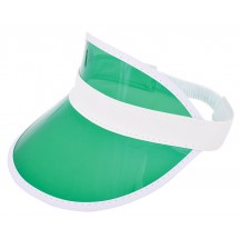 Sonnenvisier mit PVC-Stirnschirm - grün