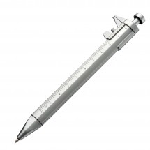 Kugelschreiber mit Schieblehre Prescot - grau