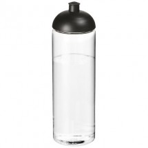 H2O Vibe 850 ml Sportflasche mit Kuppeldeckel- transparent/schwarz