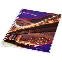 Desk-Mate® A5 Notizbuch mit Spiralbindung- weiss