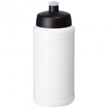 Baseline® Plus 500 ml Flasche mit Sportdeckel- weiss/schwarz