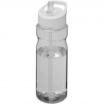 H2O Base® 650 ml Sportflasche mit Ausgussdeckel - transparent/weiss