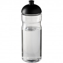 H2O Base® 650 ml Sportflasche mit Stülpdeckel - transparent/schwarz