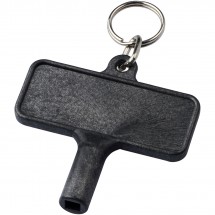 Largo Kunststoff-Heizkörperschlüssel mit Schlüsselanhänger - schwarz