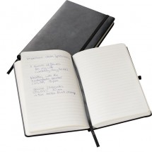 Notizbuch A5-Format, schwarz - schwarz