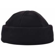 100% rPET Fleece Mütze - schwarz