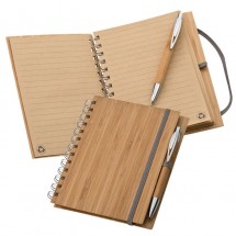 Notizbuch mit Bambuscover - braun