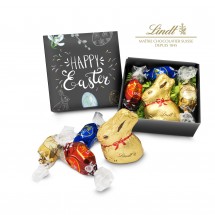 Geschenkartikel: Lindt Osternest - Goldhase und 3 Lindor Mini-Eier, auch in individueller Schachtel