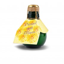 Kleinste Sektflasche der Welt! Diesmal statt Blumen - Ohne Geschenkkarton