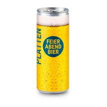 Helles Bier in der Slimline Dose - Folien-Etikett, 250 ml