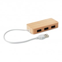 350.272171_VINA 3 Port 2.0 USB Hub Bambus, Wood