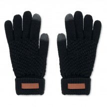 350.271686_TAKAI Touchscreen Handschuhe RPET, Black