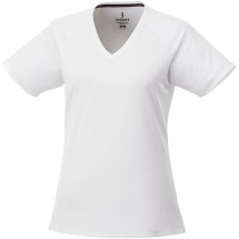 Amery V-Ausschnitt T-Shirt cool fit für Damen - weiss