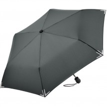 Mini-Taschenschirm Safebrella® LED-Lampe - grau