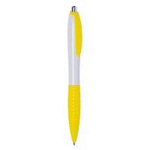 Kugelschreiber JUMP - gelb/weiß