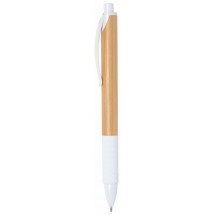 Kugelschreiber BAMBOO RUBBER - braun/weiß