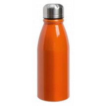 Aluminium Trinkflasche FANCY - orange/silber
