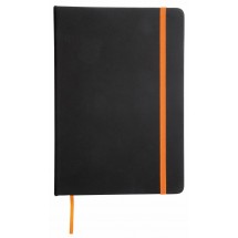 Notizbuch LECTOR im DIN-A5-Format - orange/schwarz
